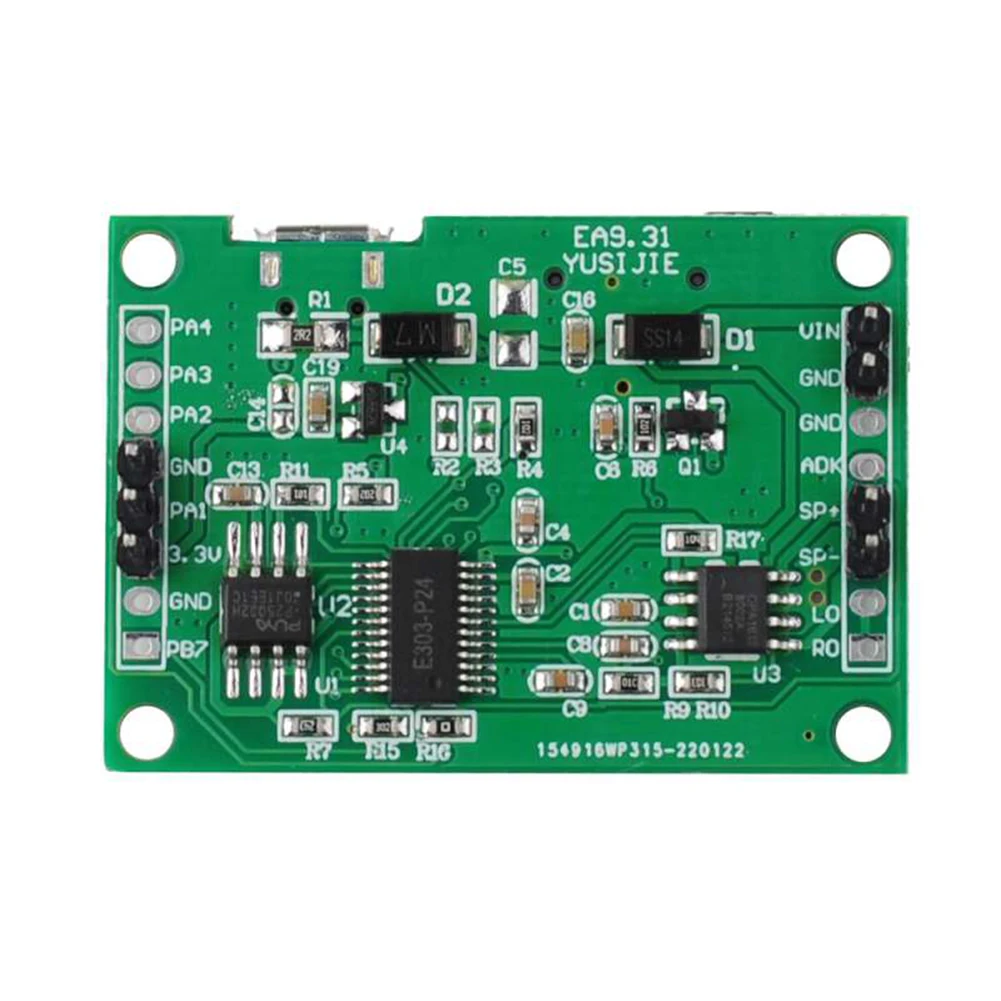 MP3 Music Voice Playback Kit Sound Recording Module PIR Infrared Sensor Support USB Download TF Card DIY Shop Welcomer sound module player