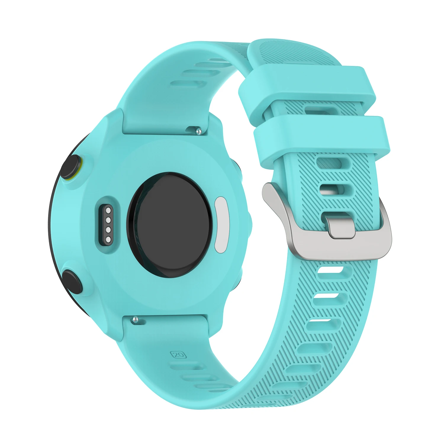 Silicone Watch Band for Garmin Forerunner 55 158 245 645 165 Music Strap 20MM Bracelet for Venu 2 Plus/SQ/Vivoactive 3 Wristband