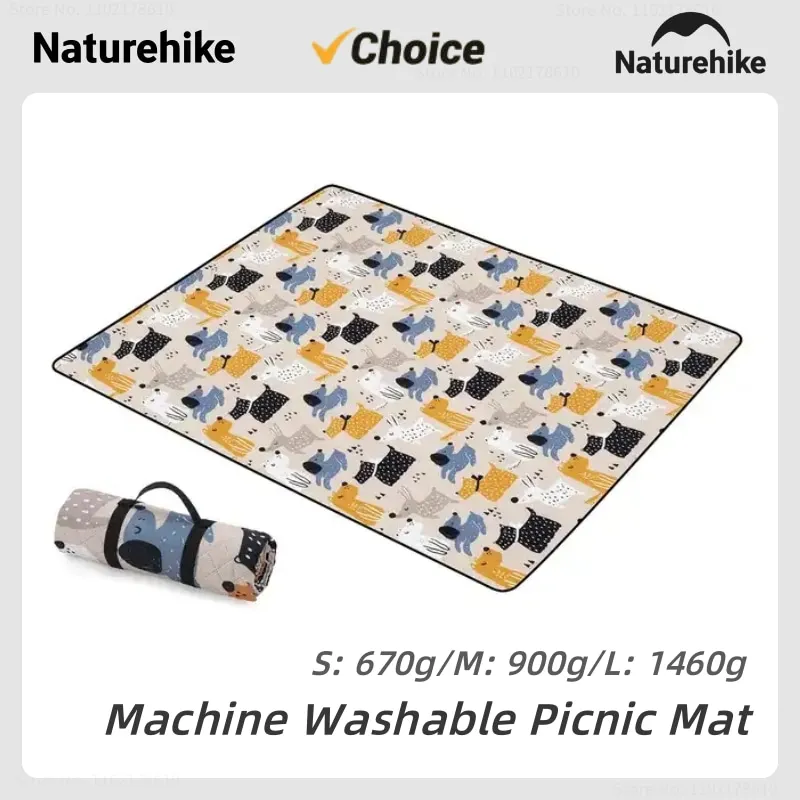 

Naturehike Открытый кемпинг коврик Ультралегкий удобный печатный коврик для пикника Машинная стирка Путешествия пляж влагонепроницаемый подушка