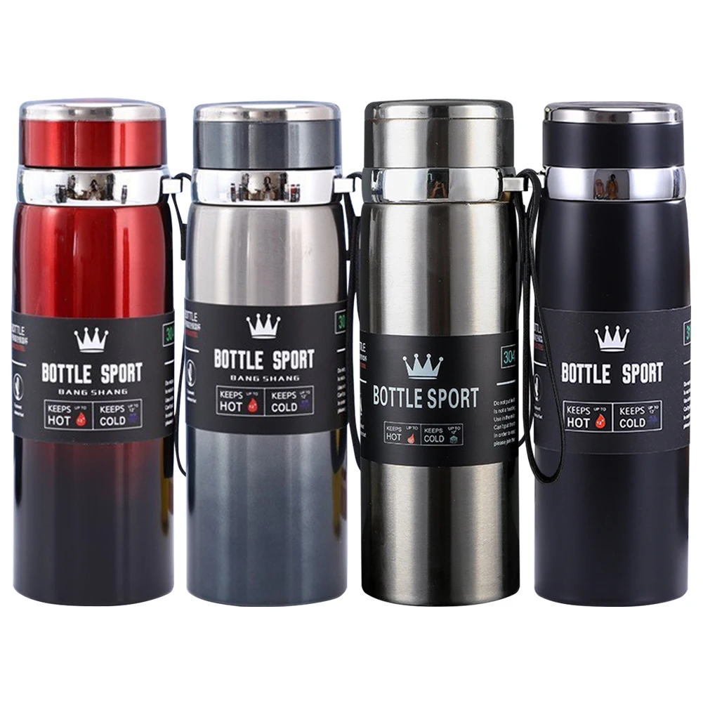 1L Thermal Water Bottle Keep Cold and Hot Water Bottle Thermos for Tea Coffee Vacuum Flasks Stainless Steel Thermos