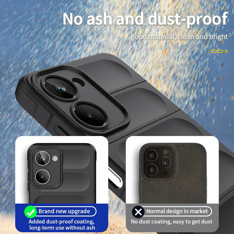 Enhanced Shockproof Liquid Silicone Back Phone Case - Durable Protective Cover