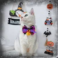 Halloween Funny Tie, Bell Collar, Pet Cat and Dog Bow Decoration, Holiday Gift Decoration 3