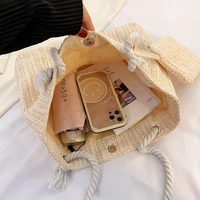 Designer Straw Tote Bag for Women – Fashion Large Capacity Summer Beach Handbag, Casual Woven Bali Purse 2025 - Image 5