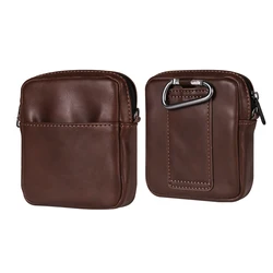 Leather Phone Pouch - Stylish and Durable Design for Samsung Z Flip 2 (Coffee)
