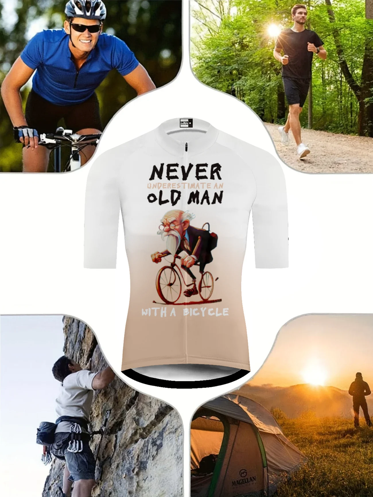 RSANTCE Cycling Jersey, Men Classic Racing Tops Short Sleeve Cyclist Clothes Shirt Maillot Summer Bicycle Bike Wear - Image 3