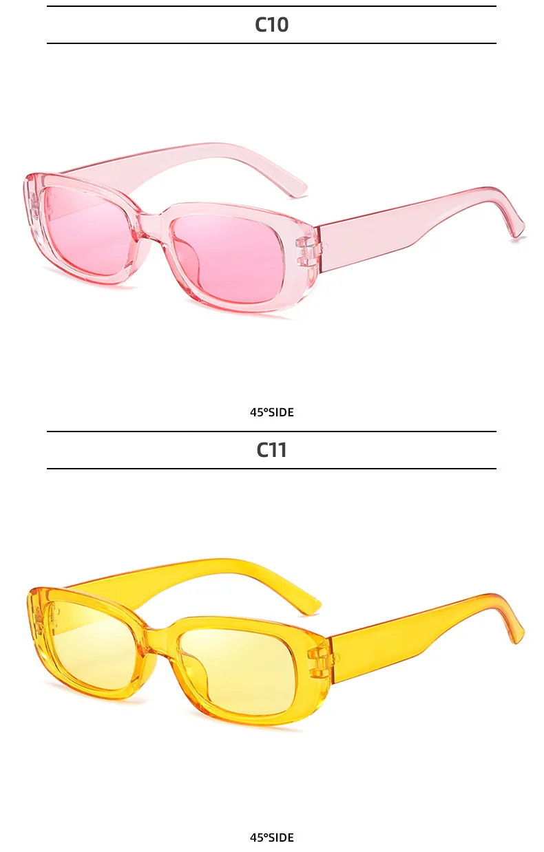 Steampunk Rectangle Sunglasses For Men And Women Uv400 Protection_voghion.com