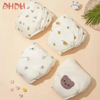 Pantaloni da allenamento per bambini in cotone impermeabile riutilizzabili a 6 strati pantaloncini per neonati biancheria intima pannolini per bambini pannolini mutandine cambio pannolino