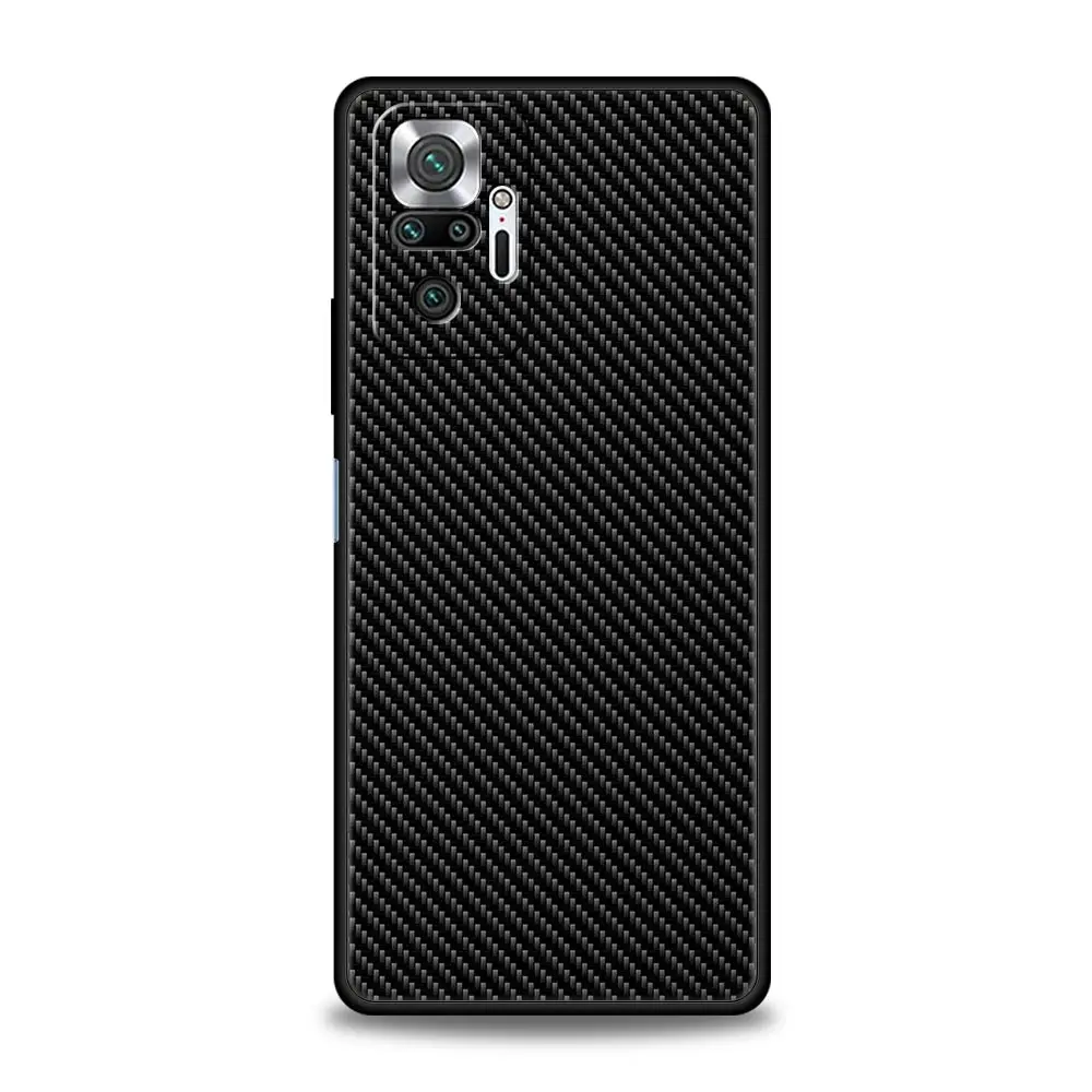 Sleek Carbon Fiber Silicone Phone Case Cover