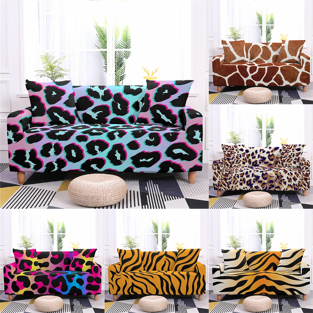 Elastic Cover Leopard Print Sofa Tiger Pattern Sofa Cover Cover Sofas Living Room Sofa