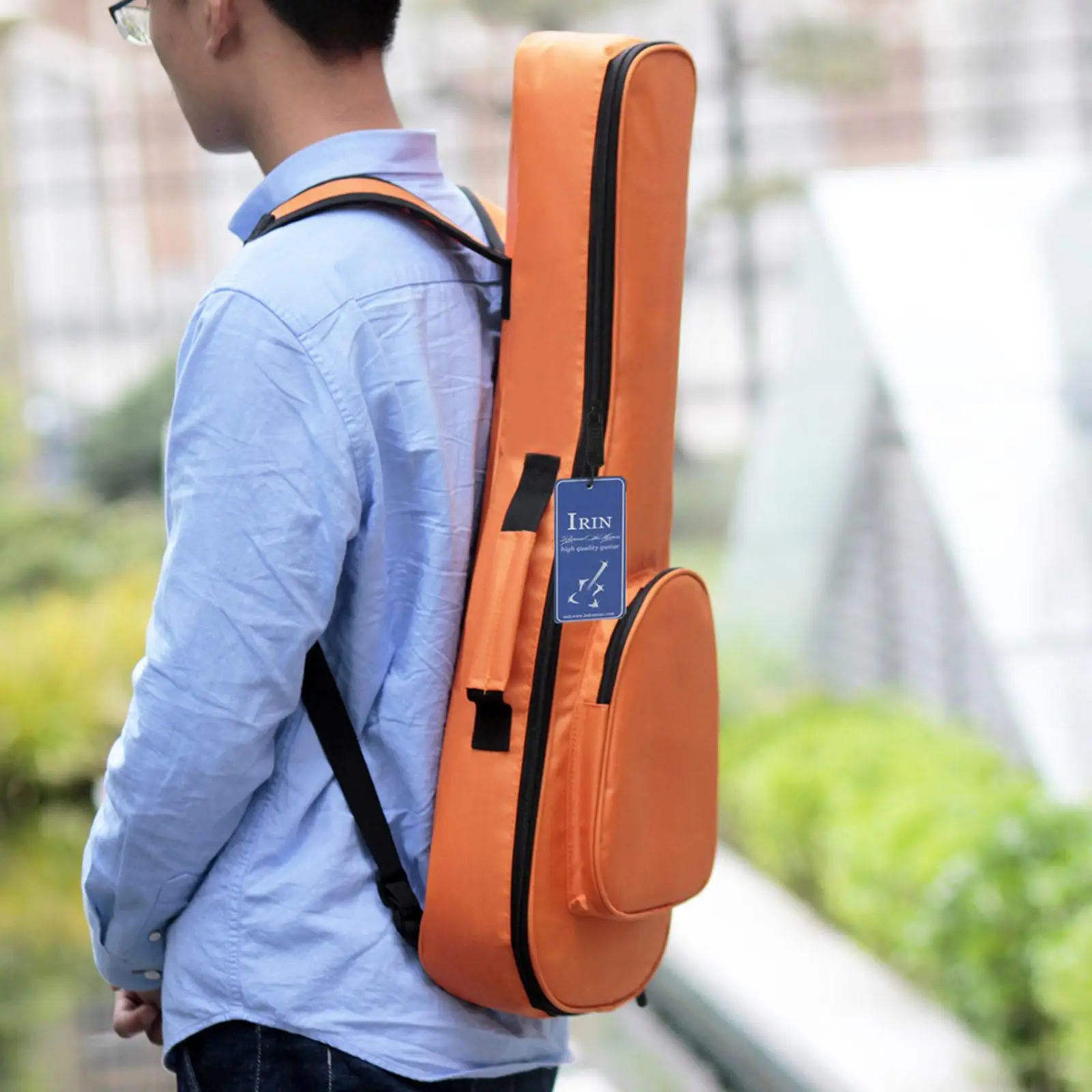 Double Shoulder Ukulele Bag Waterproof Ukulele Backpack Cute Oxford Cloth Cover for Stage Performance Beginners Gifts