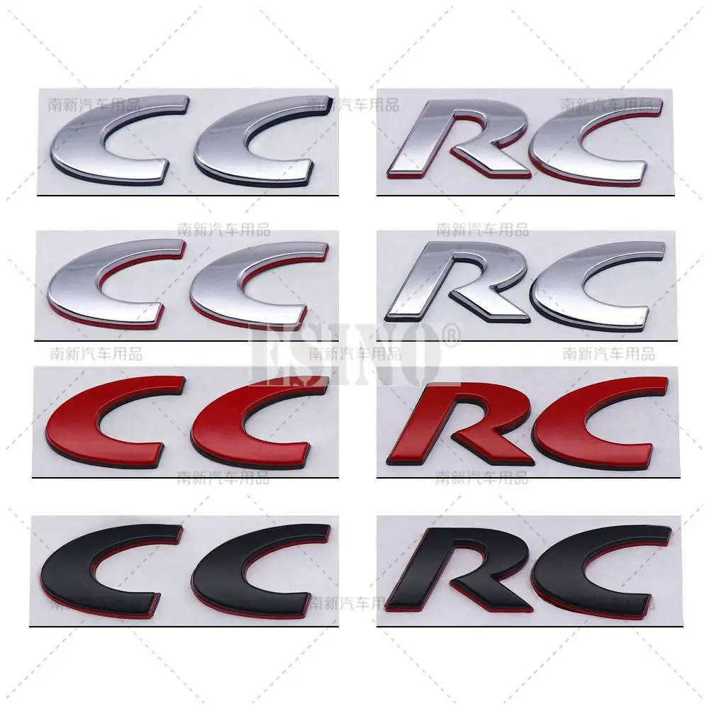 자동차 스타일링 RC CC 3D 금속 아연 합금 자동차 배지 바디 펜더 뒷 트렁크 접착 데칼 엠블럼 폭스 바겐 VW Passat CC RC