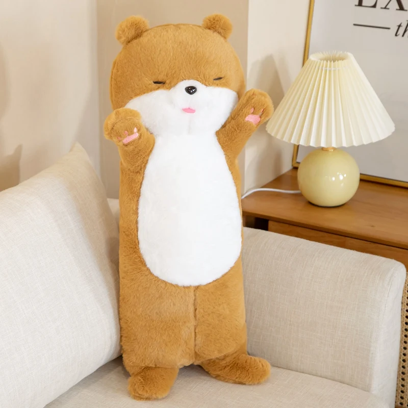 Lindas nutrias juguete de peluche para niños Amigos peluches suaves  Almohada para bebés almohada para dormir muñeca