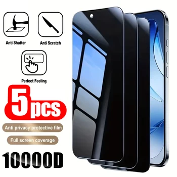 5 pezzi protezione schermo privacy per Samsung Galaxy S25 Ultra S24 Plus S23 S20 FE S21 S22 pellicola anti-spia in vetro temperato