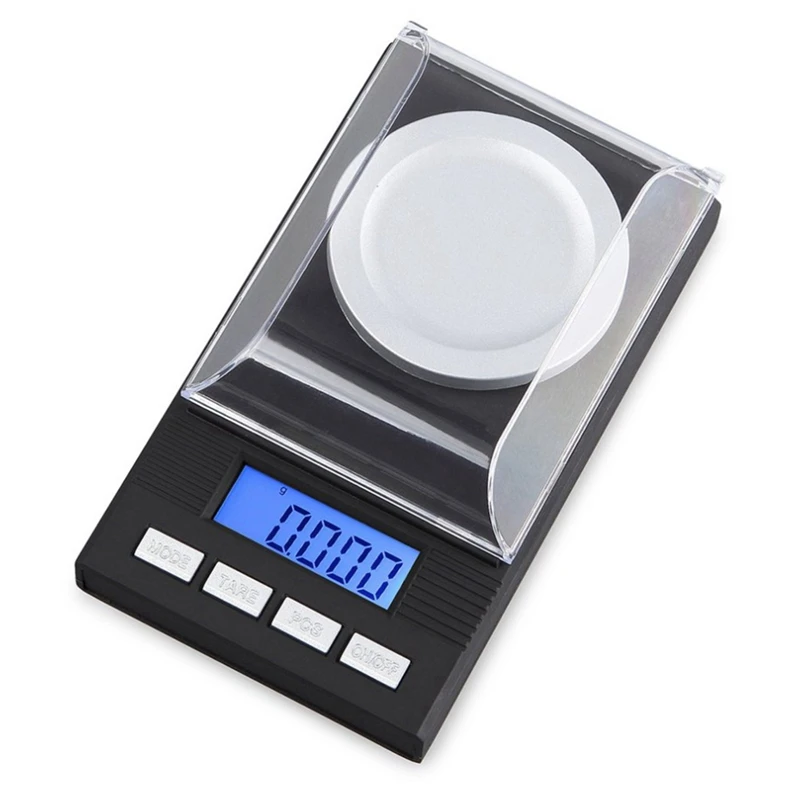 정밀 전자 체중계 디지털 체중계 포켓 체중계, 50G 보정 무게추 LCD 디스플레이, 50G, 0.001G