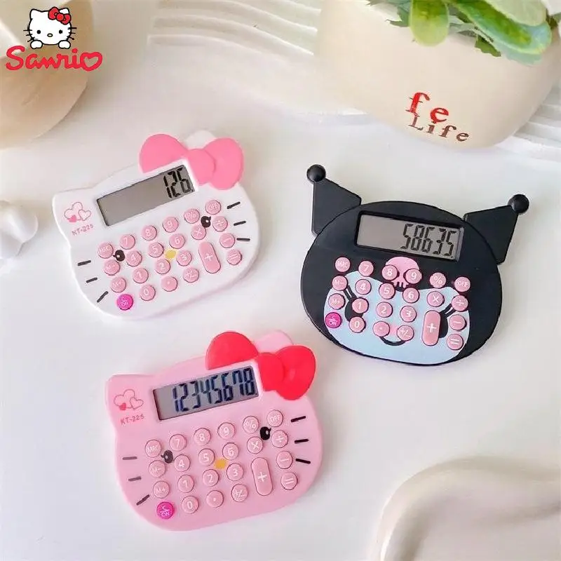 Sanrio Hello Kitty Calculator Kawaii Kuromi Portable Mini Durable Computer  Student Study Stationery Office Supplies Girl Gift - AliExpress