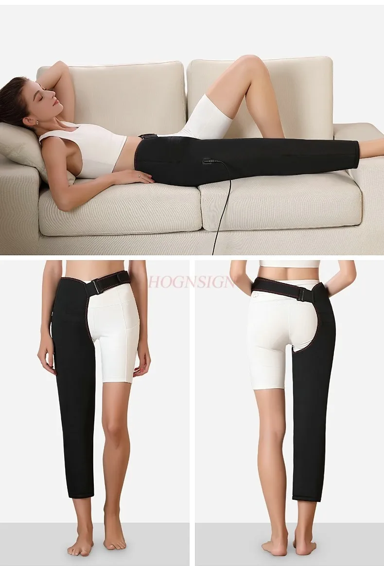 Hip protection leg protection knee long sleeve hot compress thigh massage hip artifact electric heating moxibustion