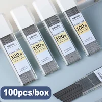 Deli 0.5/0.7mm Mechanical Pencil HB Pencil Leads Set Automatic Pencil Core Refill Art Drawing Sketching Students School Supplies 2