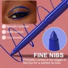 Soft Gel Blue White Eyeliner Pencil Under Eye Highly Pigmented Matte Black Waterproof Eyes Contour Makeup Eyeliner Waterproof 3
