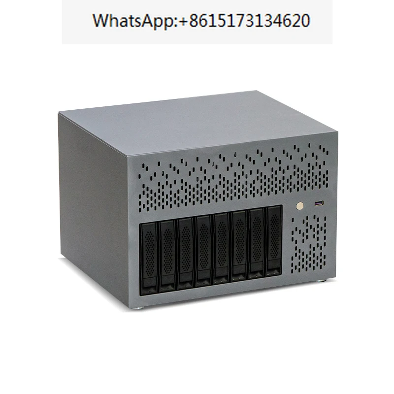 

Сервер хранения данных Centaur NAS/AIO, шасси DIY8, диск ATX, полувысота pcie, черный Qunhui SFX