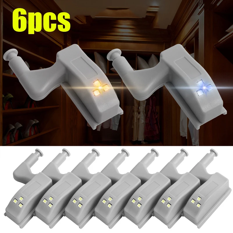 

Under Cabinet Light LED Smart Touch Induction Inner Hinge Lamp Sensor Lights for Bedroom Wardrobe Kitchen Closet Night Lights