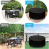 Waterproof Round Patio Furniture Cover, Round Patio Table & Chair Set Cover, Outdoor Patio Furniture Cover 6