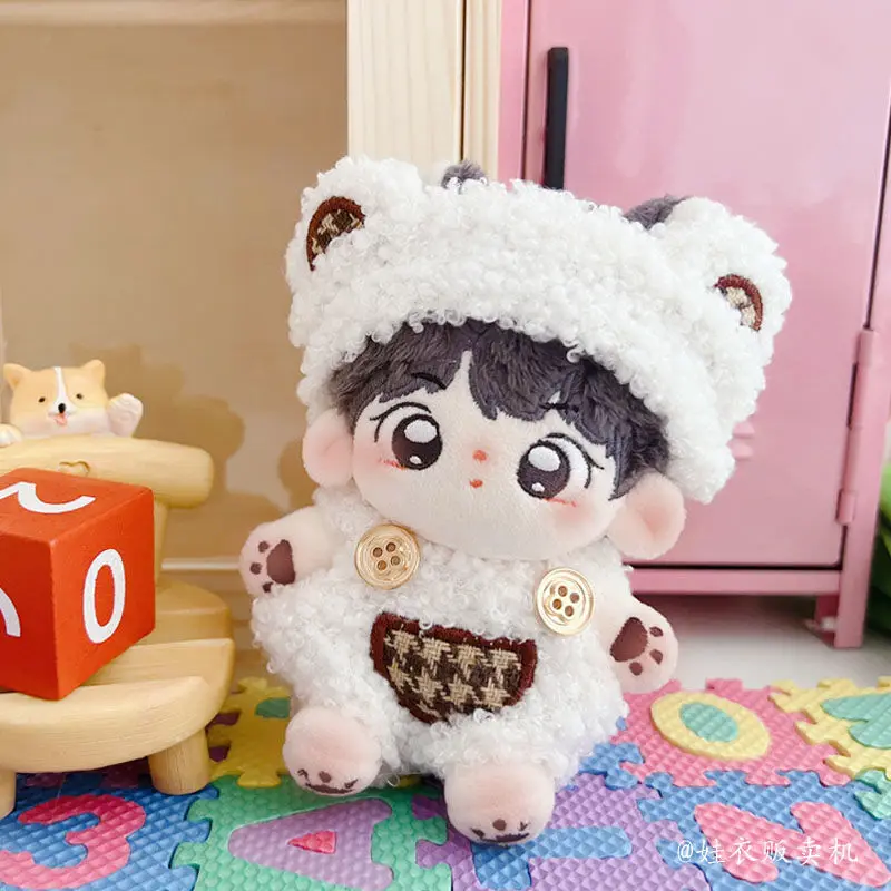 In stock 10cm 20cm cotton plush doll super cute doll warm pinch teddy bear cute star body baby clothes 3