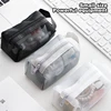 Mesh Cosmetic Pouch Lipstick Storage Bags Coin Purse Headphone Case Organizer Data Cable ID Card Bank Card Storage 2