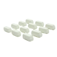 1/250-500 Mini simulation plastic  white inverted car bus model DIY puzzle construction sand table material 2