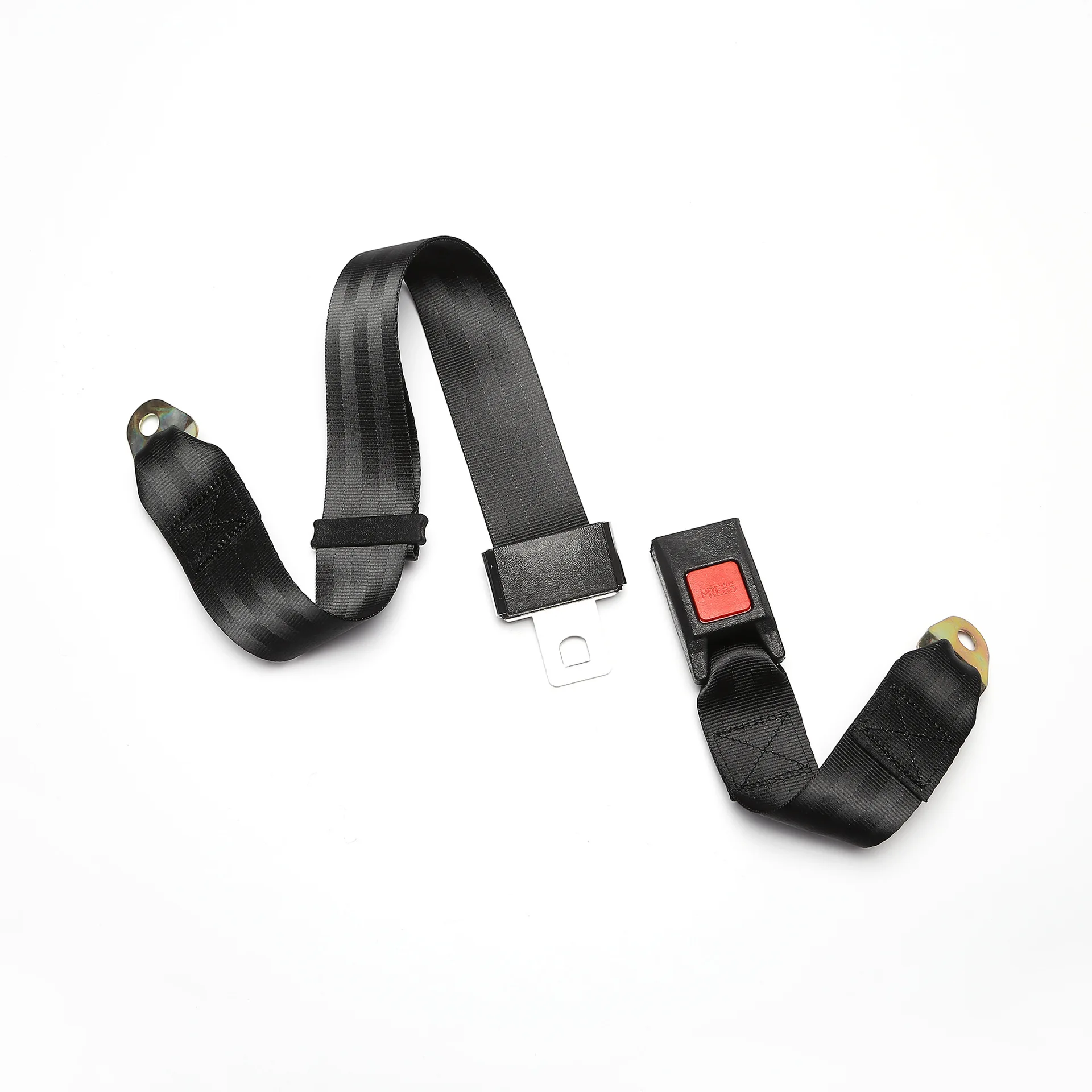 Universal Two Point Adjustable Car Seat Belt Safety For Bus School Bus Passenger Car Sightseeing Seat Belt 1PCS