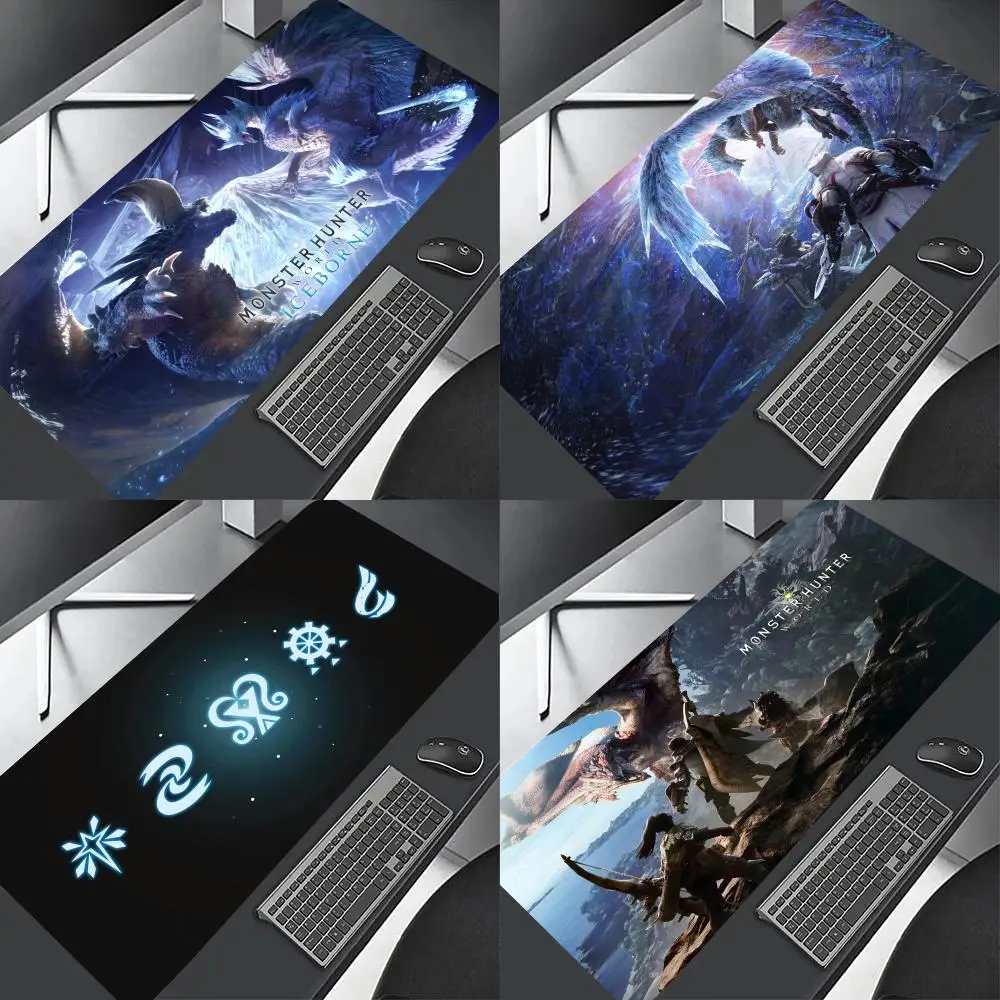 Player Game M-Monsters Hunters Worlds  Mouse Pad Professional E-Sports Mouse Pad Fine Surface Gaming Rubber Mouse Pad Smooth Desk Pad