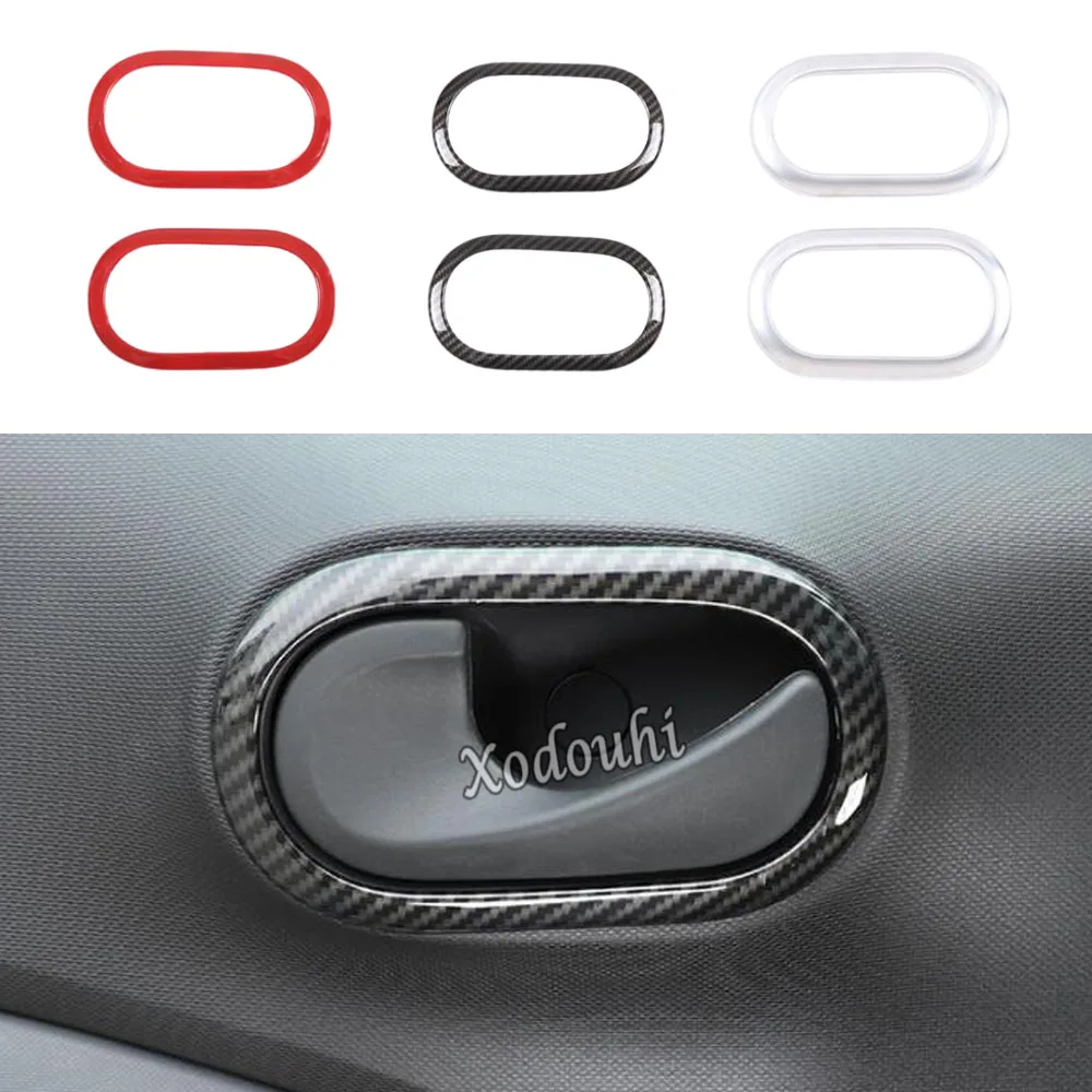 

Для Benz Smart Fortwo 2015 2016 2017 2018 2019 чехол для стайлинга автомобиля накладка поручня Внутренняя дверь чаша подлокотник рамка лампы 2 шт.