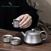 Boundless Voyage Titanium Teapot with Filter Outdoor Camping Kong Fu Tea Set Kettle Pot Cup 5