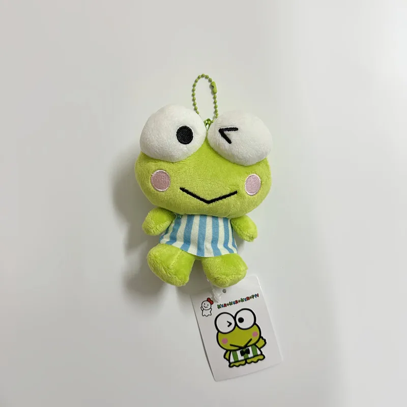 Kero Kero Keroppi Frog Plush Mascot Holder Keychain Heart Sanrio Japan –