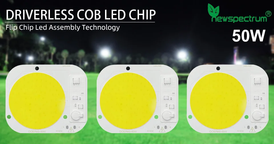 Description Picture 2 of itemLED Chip COB Driveless 50W AC 220V Round Φ60mm Flip Lamp Beads Driverless Smart IC Bulb Lampada For DIY Floodlight Spotlight