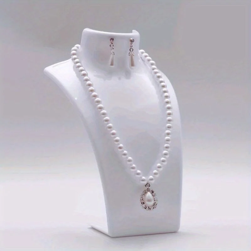 1PC Simple Jewelry Display Stand Necklace Pendant Portrait Neck Jewelry Rack Earring Storage Rack