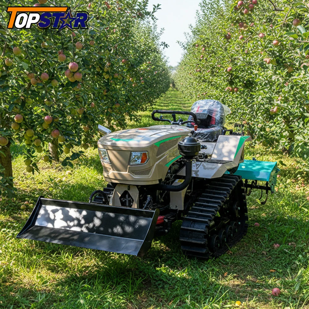 Tracteur sur chenilles Diesel 35hp, équipement agricole robuste, certifié ISO CE, vente en gros d'usine, personnalisé, 2025