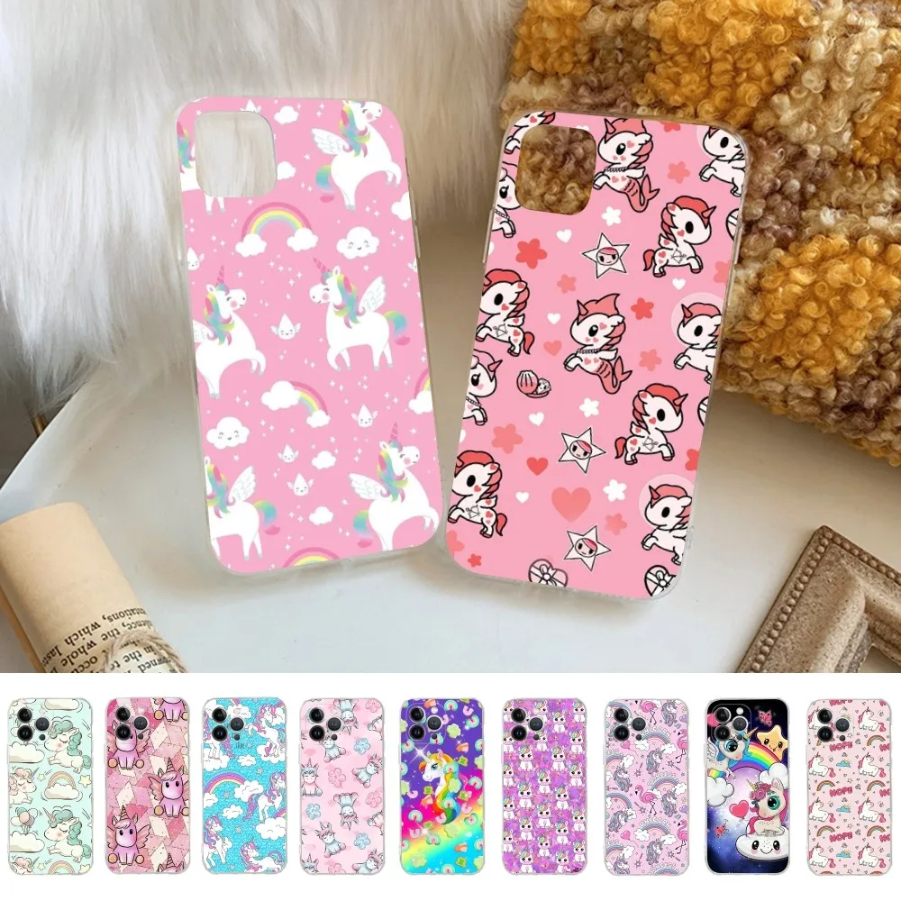 Vibrant Pink Unicorn Rainbow Phone Case Cover