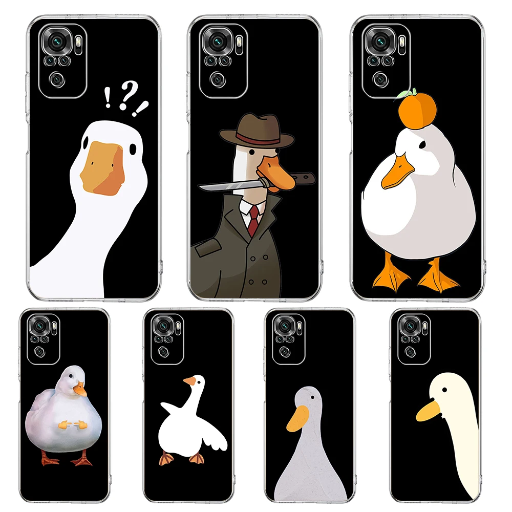 Cartoon Doubt Duck Phone Case - Stylish and Protective Duck-Themed Cover