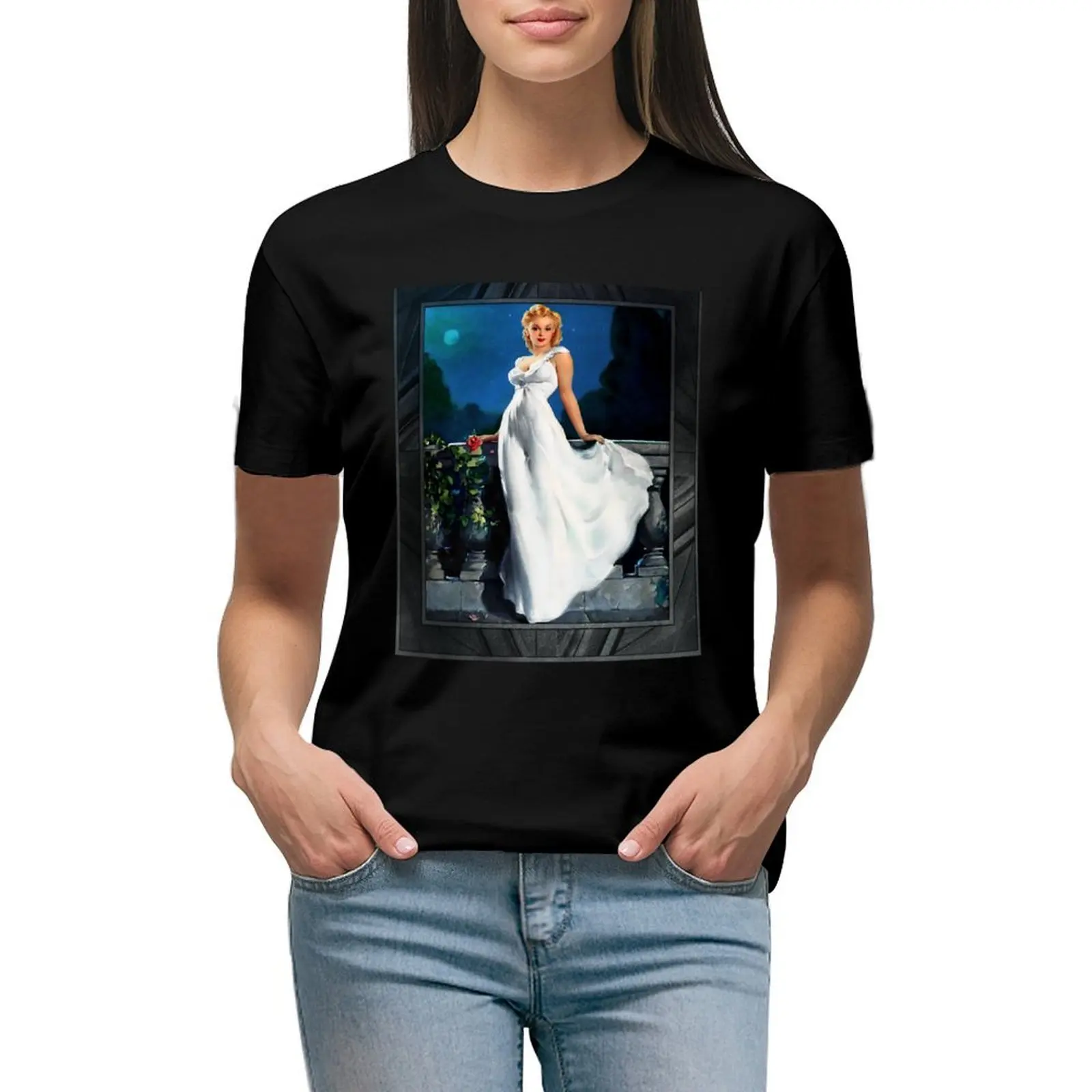 

Dream Girl by Gil Elvgren Vintage Xzendor7 Old Masters Reproductions T-shirt