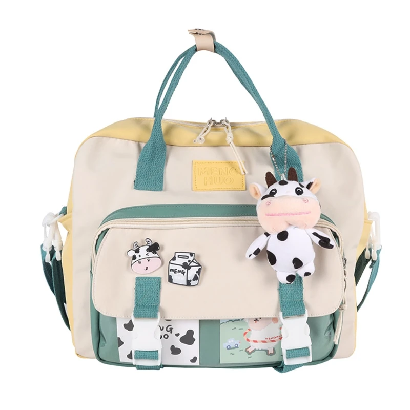 Women Multifunctional Backpack Female Portable Travel Bag Student Small Schoolbag Teenage Girl Lovely Badge Backpacks