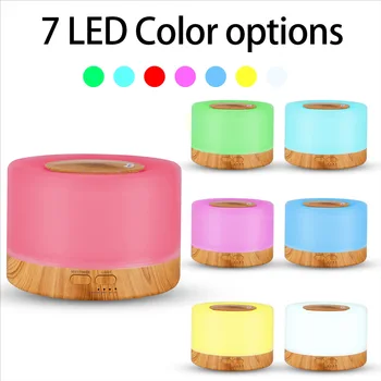 New Air Humidifier Essential Oil Diffuser  500ML 700ML With Lights Remote Control Ultrasound Electric Aromatherapy Diffuser 1