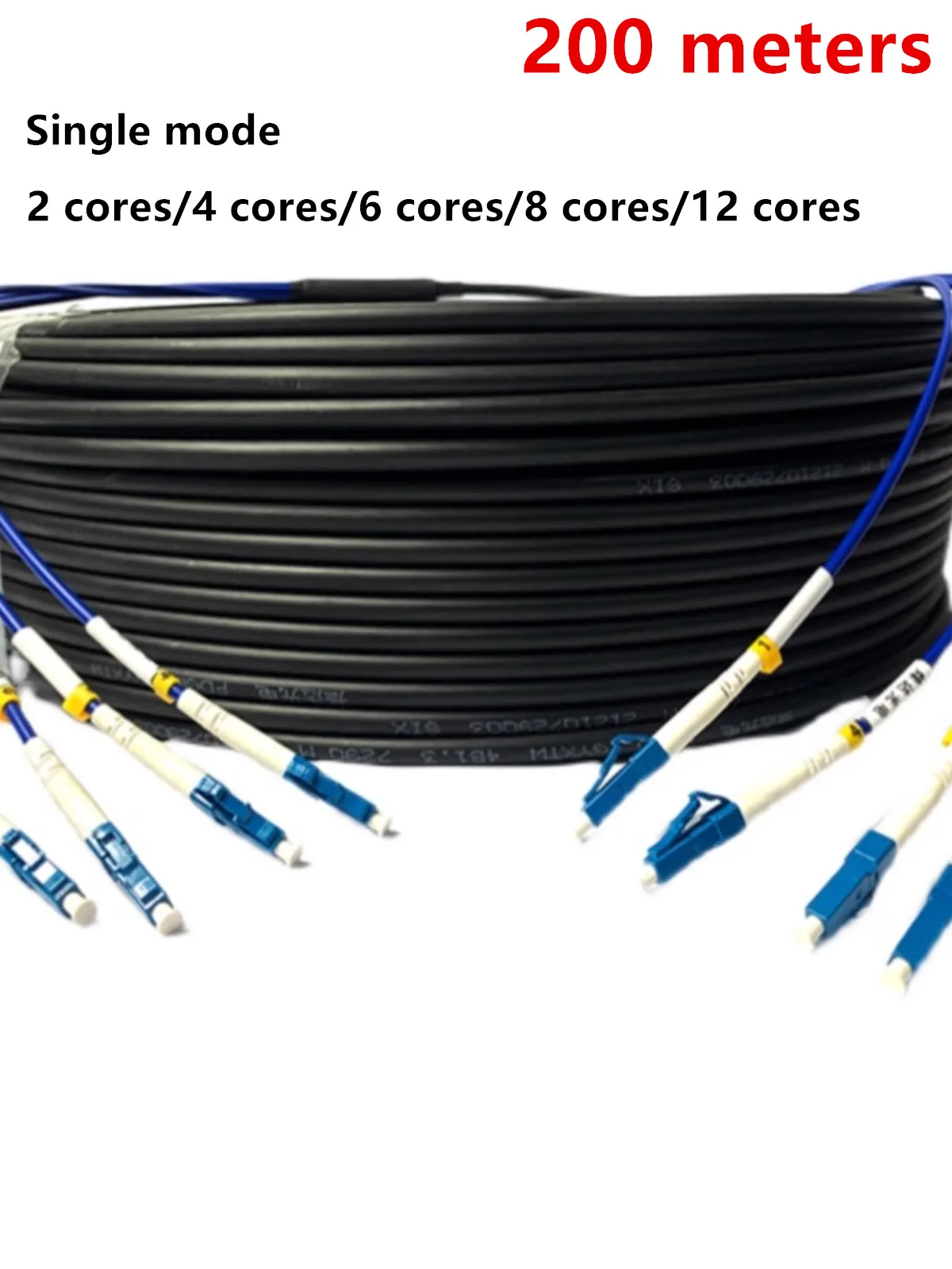 200meters-LC-Armored-Optical-Cable-Single-mode-2-core-4-core-6-core-8 ...