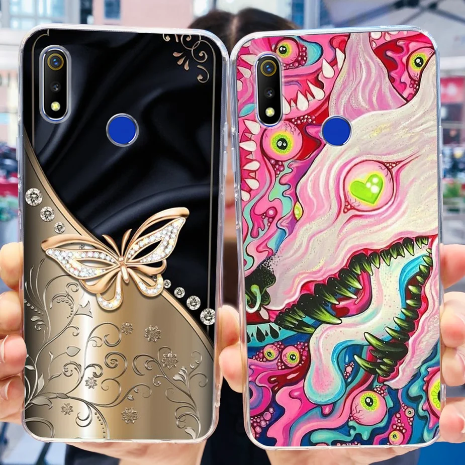 Cute Painted Soft Silicone Phone Case - Colorful Back Cover and Bumper