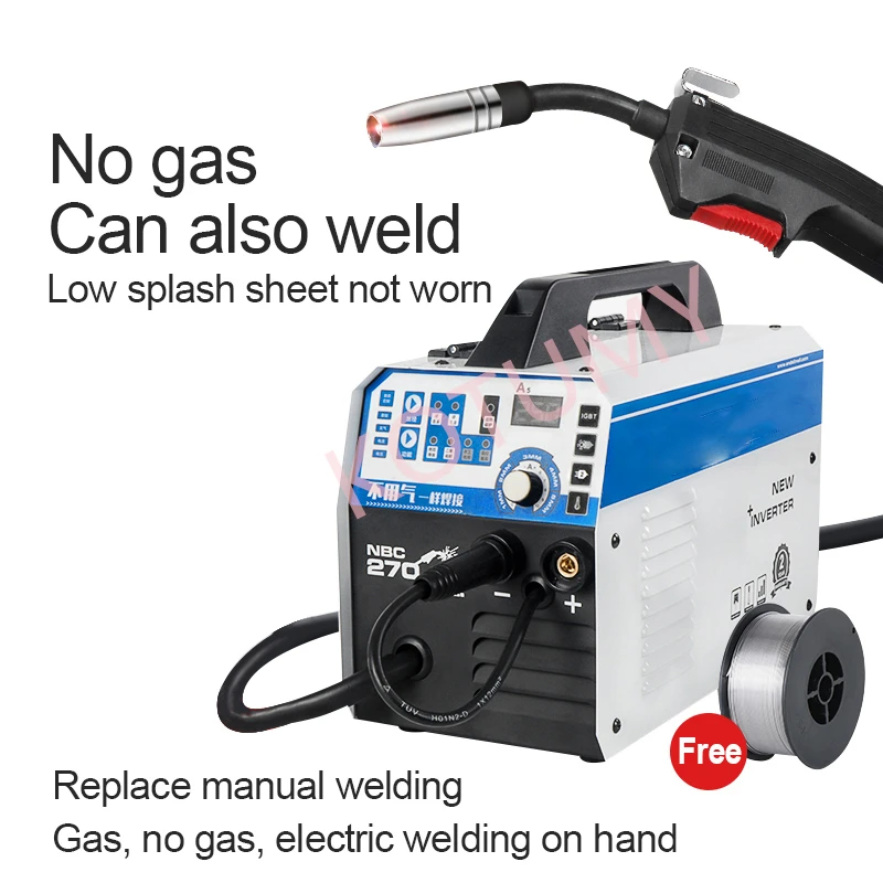 1KG 250 MIG Welding Machine 220V 3 in 1 Semi-Automatic Inverter MIG Welders Gas Gasless Soldering 4