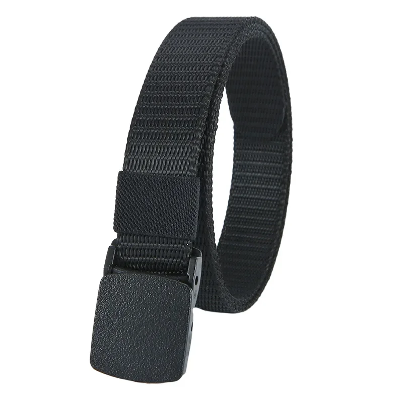 New Kids 2.5cm Width Belt Children Military Unisex Canvas Automatic Buckle Nylon Belt Outdoor Tactical Canvas 90cm 2
