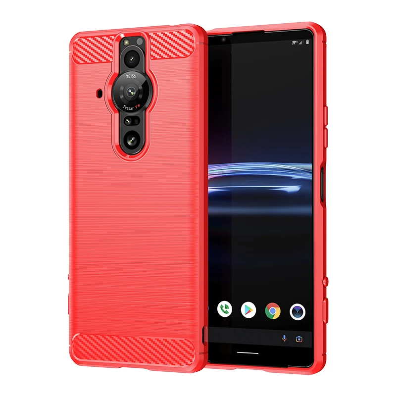 Ultra-Thin Carbon Fiber Shockproof Protective Case - Soft TPU Silicone Cover
