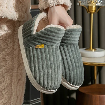Litfun Warm Plush Fur Slippers For Women Men Winter Indoor Fluffy Warm Fuzzy House Slippers Outdoor Fuzzy Soft Furry Slippers - Image 2