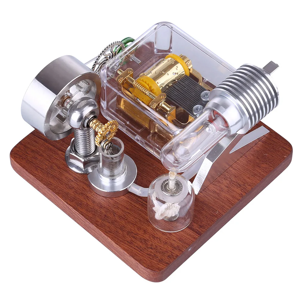 

Power Music Box Stirling Engine Model Educational Physics Toys