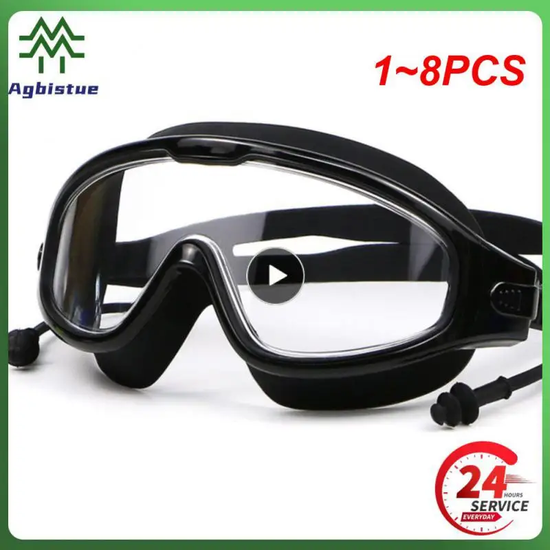 

1~8PCS Swimming Myopia Prescription Glasses Swimming Mask Anti Fog Opitical Transparant Swimming