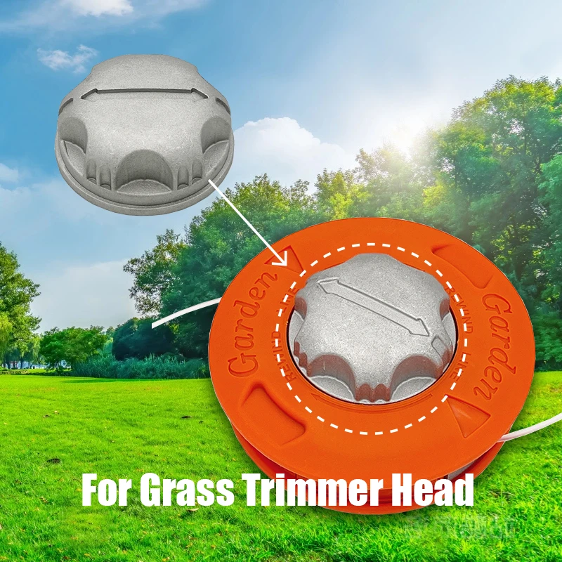 Aluminum Top Cap for Grass Trimmer Head Garden Tool Parts Brush Cutter Accessories